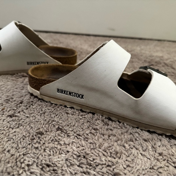 White Birkenstock Sandals, size 39 - Picture 3 of 4